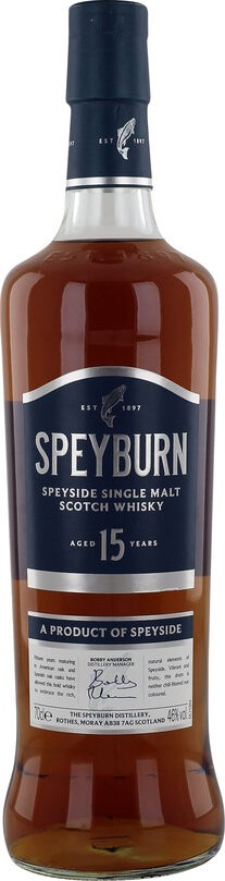 Speyburn 15yo Speyside Single Malt Scotch Whisky 46% 700ml