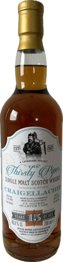 Craigellachie 2009 TCaH The Thirsty Piper 46.8% 700ml