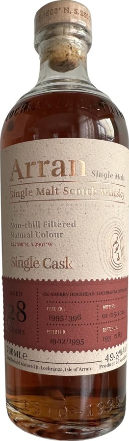 Arran 1995 Single Cask 49.3% 700ml