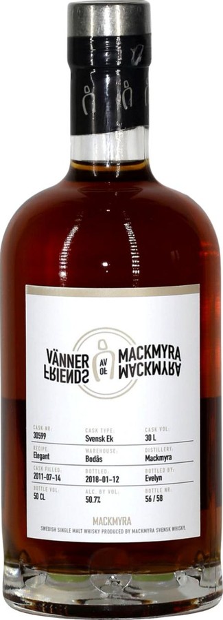 Mackmyra 2011 Vanner av Mackmyra 50.7% 500ml