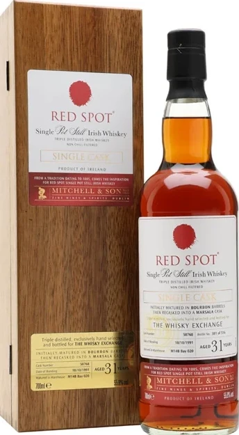 Red Spot 1991 Mitchell & Son Single Cask The Whisky Exchange Exclusive 57.6% 700ml