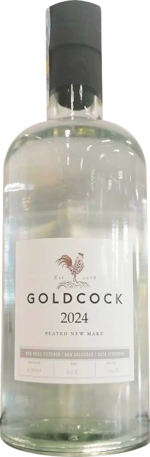 Gold Cock New Make Peated 59.5% 700ml