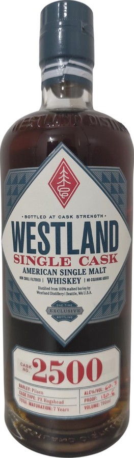 Westland 7yo Single Cask Release 60.3% 700ml