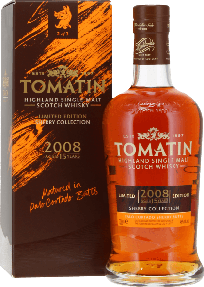 Tomatin 2008 Limited Edition Sherry Collection Palo Cortado Sherry Butts 46% 700ml