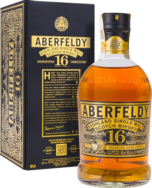 Aberfeldy 16yo Madeira Cask Finish Madeira Finish Travel Retail 40% 700ml