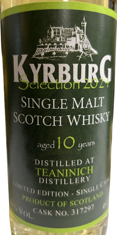 Teaninich 10yo UD Kyrburg Selection 2024 56% 700ml