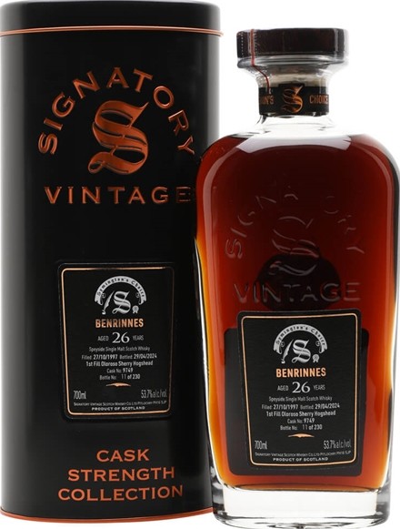 Benrinnes 1997 SV Cask Strength Collection Symington's Choice 53.7% 700ml