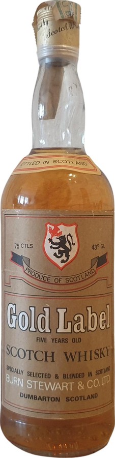 Gold Label 5yo BS&C Scotch Whisky 43% 750ml