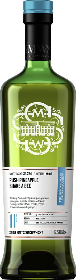 Linkwood 2011 SMWS 39.284 Push pineapple shake A bee 62.1% 700ml