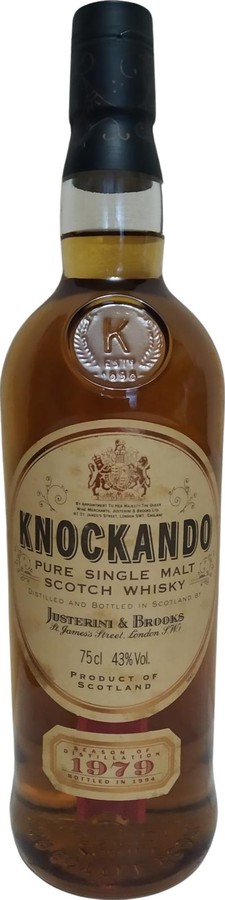 Knockando 1979 by Justerini & Brooks Ltd 43% 750ml