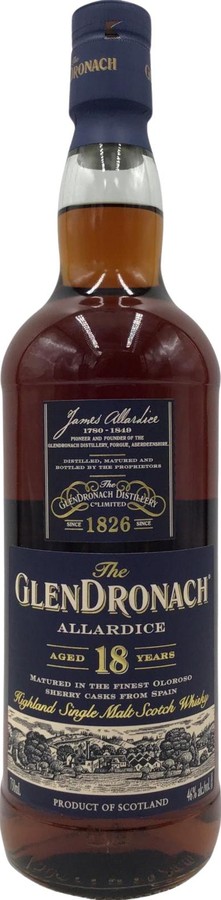 Glendronach 18yo Allardice 46% 750ml