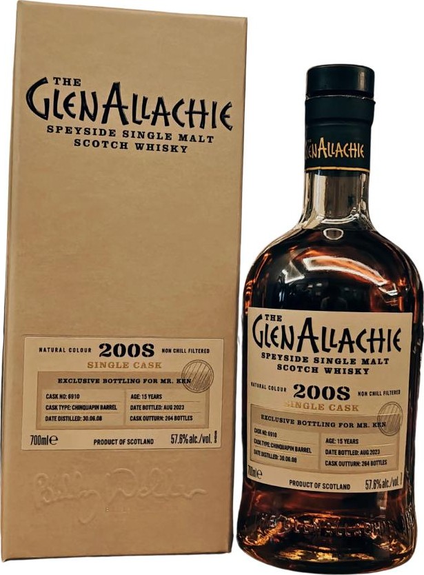 Glenallachie 2008 Single Cask MR. KEN 57.6% 700ml