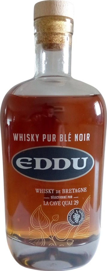 Eddu Whisky pur ble noir serie limitee Whisky de Bretagne Cave Quai 29 46% 700ml