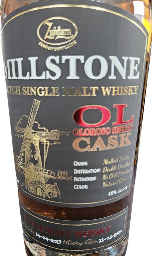 Millstone 2017 Oloroso sherry cask 46% 700ml