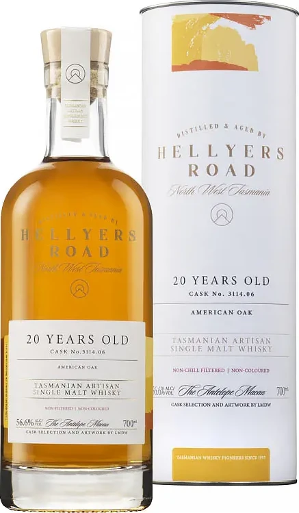 Hellyers Road 2003 Tasmanian Artisan Single Malt Whisky The Antelope Macau 56.6% 700ml