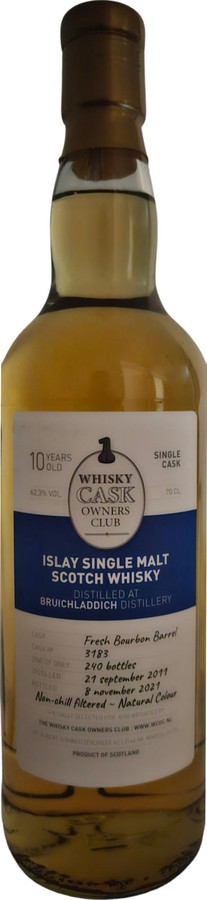 Bruichladdich 2011 Whisky Cask Owners Club 62.3% 700ml