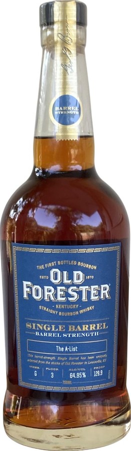 Old Forester Single Barrel 64.95% 750ml