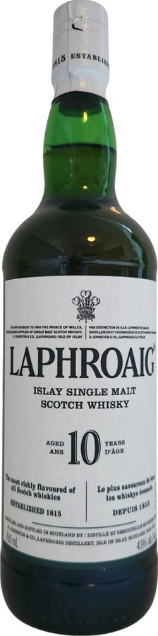 Laphroaig 10yo 43% 750ml