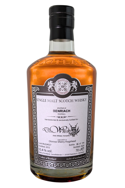 BenRiach 2012 MoS Handselected & exclusively bottled DeinWhisky.de 55.4% 700ml