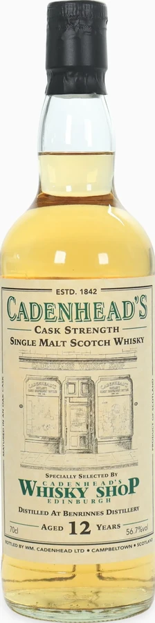 Benrinnes 2011 CA Cadenhead's Whisky Shop Edinburgh 56.7% 700ml