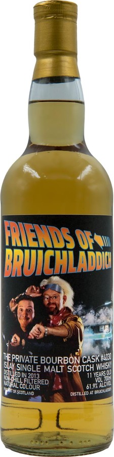 Bruichladdich 2013 Private Single Cask Bottling Friends of Bruichladdich 61.9% 700ml