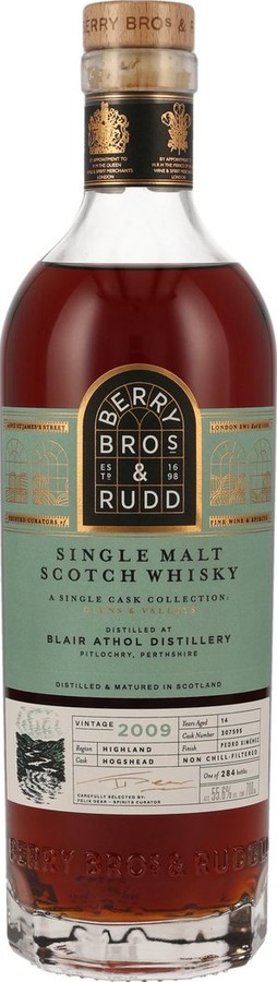 Blair Athol 2009 BR A Single Cask Collection: Glens & Valleys 55.6% 700ml