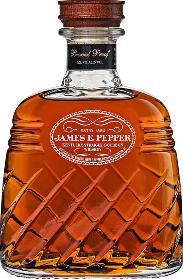 James E. Pepper Kentucky Straight Bourbon Whisky Barrel Proof 52.7% 750ml