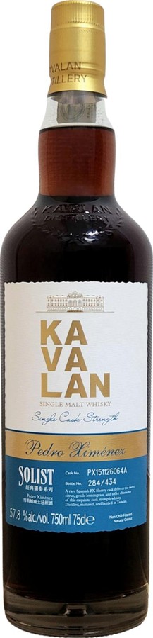 Kavalan Solist Pedro Ximenez 57.8% 700ml