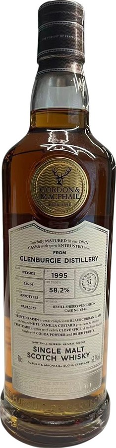 Glenburgie 1995 GM Connoisseurs Choice Cask Strength Refill Sherry Puncheon 58.2% 700ml