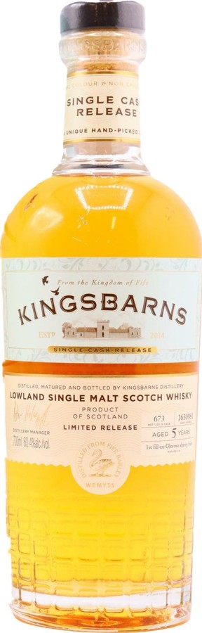 Kingsbarns 5yo Single Cask Release 60.4% 700ml