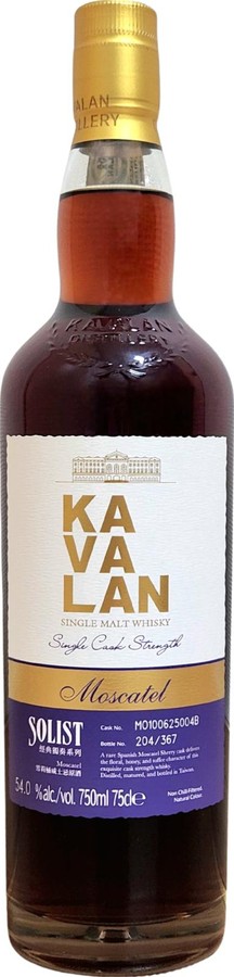 Kavalan Solist Moscatel 54% 750ml