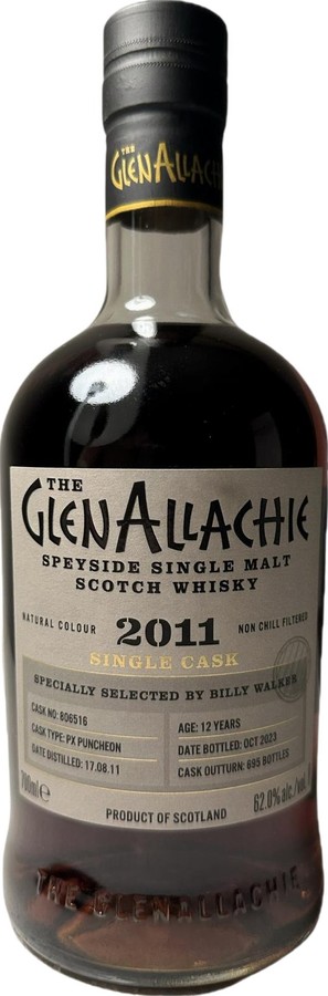 Glenallachie 2011 Single Cask 62% 700ml