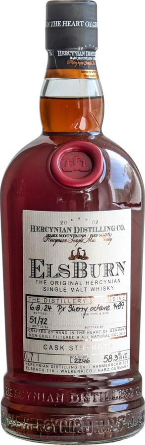 ElsBurn The Distillery Exclusive Cask Strength 58.3% 700ml