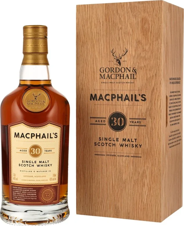 MacPhail's 30yo GM Single Malt Scotch Whisky 46% 700ml