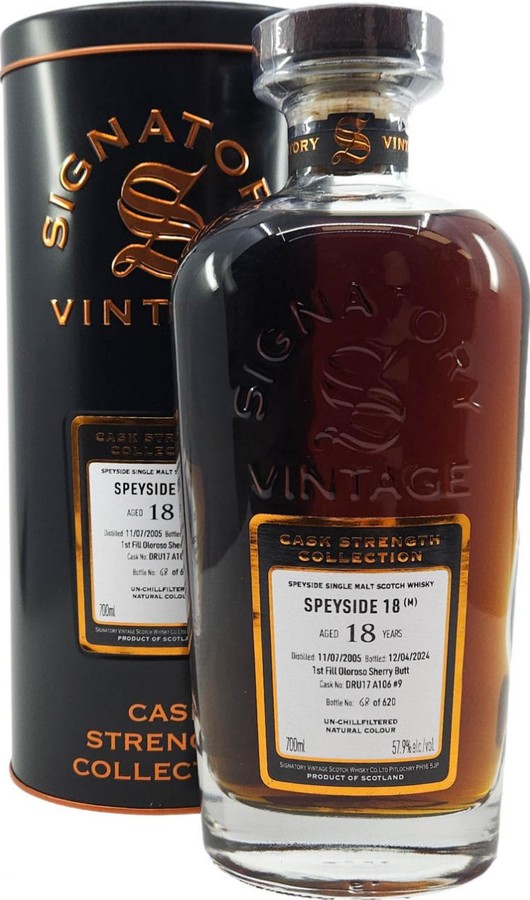 Speyside M 2005 SV Cask Strength Collection 57.9% 700ml