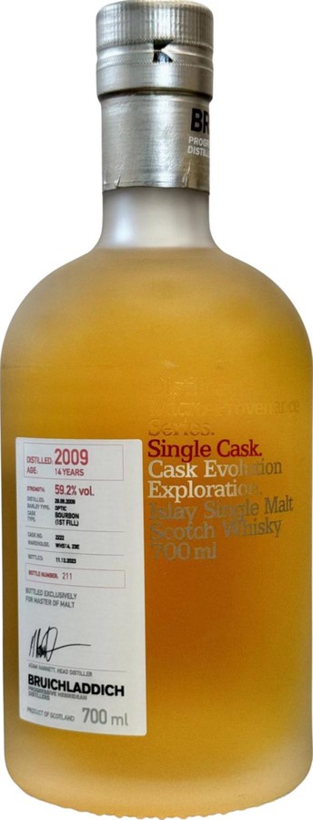 Bruichladdich 2009 Micro-Provenance Series Master of Malt Exclusive 59.2% 700ml