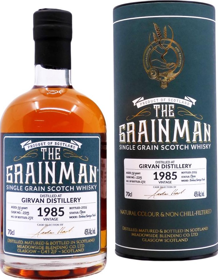 Girvan 1985 MBl The Grainman 45% 700ml