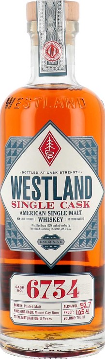 Westland 8yo Single Cask 52.7% 700ml