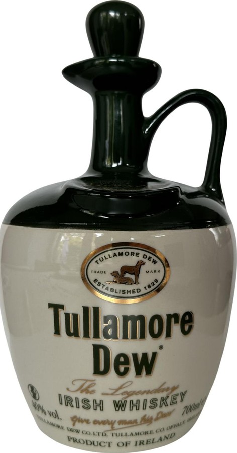 Tullamore Dew Ceramic Jug The Legendary Irish Whisky 40% 700ml