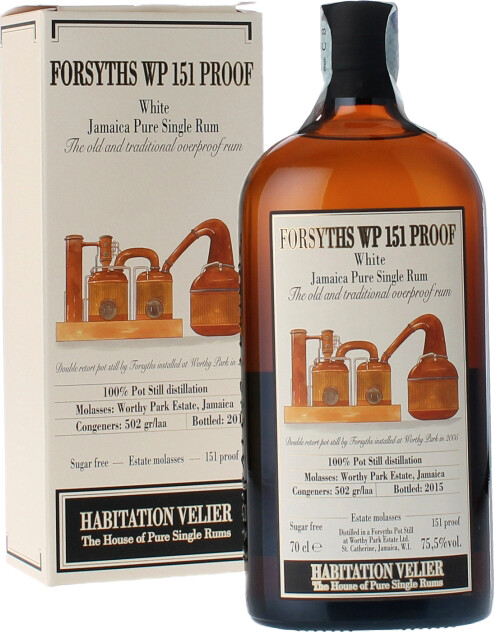 Habitation Velier Forsyths WP 151 Jamaica The Old And Tradidional Overproof Rum With Box 75.5% 700ml