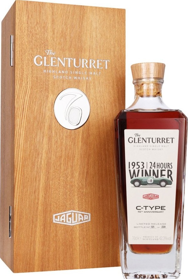 Glenturret Jaguar C-Type 70th Anniversary 4 Oloroso seasoned HHD's + 1 PX seasoned HHD 42.3% 700ml