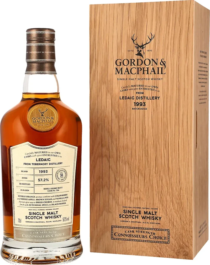 Ledaig 1993 GM Connoisseurs Choice Cask Strength Kirsch Import e.K 57.2% 700ml