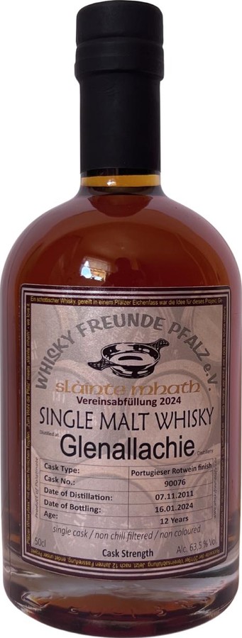 Glenallachie 2011 WFP Vereinsabfullung 2024 63.5% 500ml