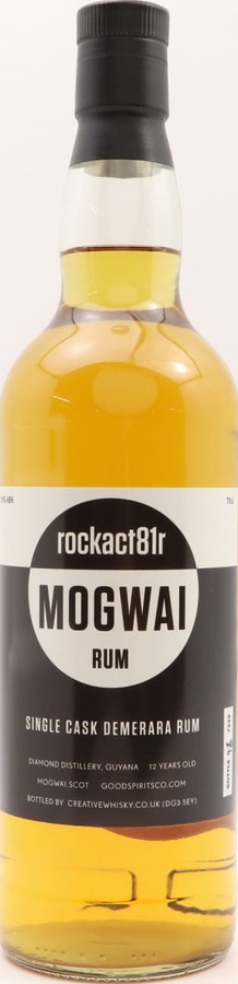 Creative Whisky Company Diamond rockact81r Mogwai Demerara Single Cask 12yo 50% 700ml