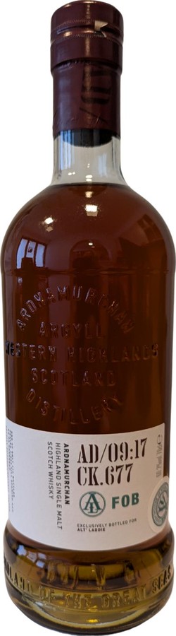 Ardnamurchan 2017 AD 09:17 CK.677 FOB aged'Laddie Friends of Bruichladdich 60.2% 700ml