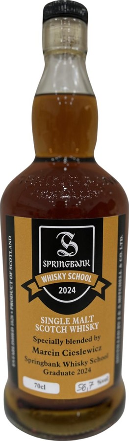 Springbank Whisky School 2024 Marcin Cieslewicz 56.7% 700ml