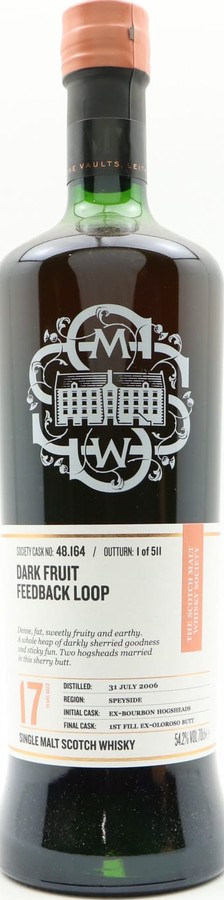 Balmenach 2006 SMWS 48.164 Dark fruit feedback loop 54.2% 700ml