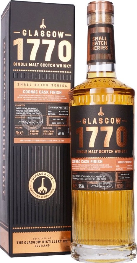 1770 6yo Glasgow Single Malt Small Batch Series 58% 700ml