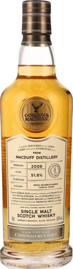 Macduff 2006 GM Connoisseurs Choice Cask Strength 51.8% 700ml