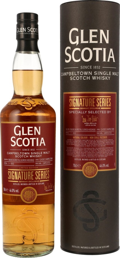 Glen Scotia Classic Campbeltown Signature Series Germany 46% 700ml